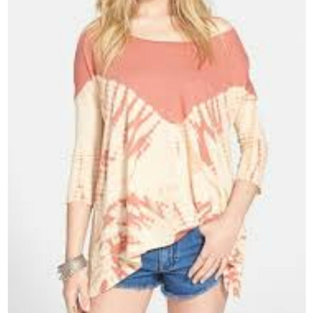 Free People Coastal tie dye tee
